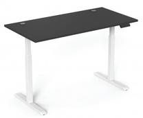 Datorgalds regulējams augstums Up Up Bjorn B-57021PT/W-D22-30S, 120 cm x 75 cm, 73 - 123 cm, balta krās./melna krās.