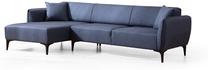 Kampinė sofa Hanah Home Belissimo 560ARE1805, mėlyna sp., kairinė, 140 x 270 cm x 67 cm