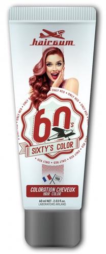 Kраска для волос HairGum Sixty's, only red цв., 60 мл