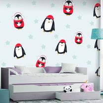 Fototapete Artgeist Brawling Penguins LFT1934, 140 cm x 200 cm