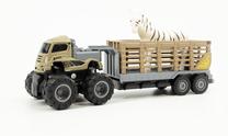 Игрушечный внедорожник с прицепом ICOM Trailer Truck Animal 7160978, многоцветный