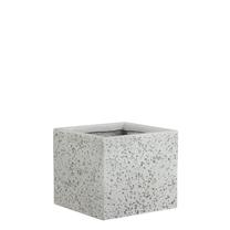 Gėlių vazonas 1059641, keramika, 25 cm x 25 cm, Ø 25 cm, balta sp.