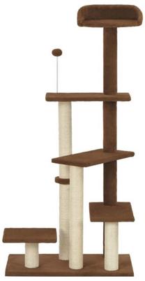 Kačių draskyklė VLX Kitten Play Tower House, 60 cm x 40 cm x 125 cm