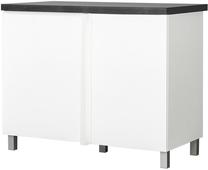 Apatinė virtuvinė spintelė Bodzio Kampara KKASNDP-BI/L/BI, balta sp., 65 cm x 110 cm x 86 cm