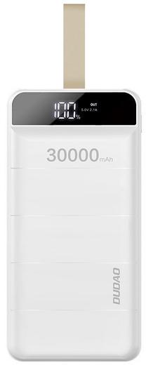 Lādētājs-akumulators (Power bank) Dudao K8s+, 30000 mAh, balta krās.