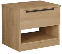Naktinis staliukas Kalune Design LL3-S, riešuto sp., 44.5 cm x 49.7 cm x 41.9 cm