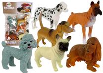 Figūrėlių rinkinys Lean Toys Fauna Dogs, 10 cm, 6 vnt., įvairių spalvų