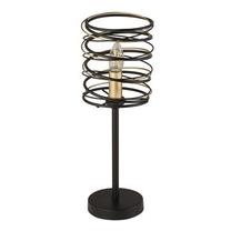 Настольные лампы Searchlight Spring, E14, 60Вт, золотой цв./черный цв./черный цв.