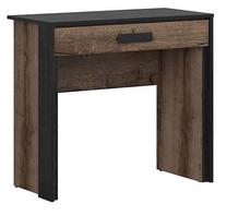 Kosmetinis staliukas Kassel, ąžuolo sp./juoda sp., 85 cm x 77 cm x 41 cm