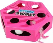 Электрическая игрушка для котов Coockoo Swirly, умный, розовый цв., 20.4 см