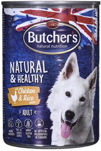 Влажный корм для собак Butchers Natural & Healthy, курица/рис, 1.2 кг