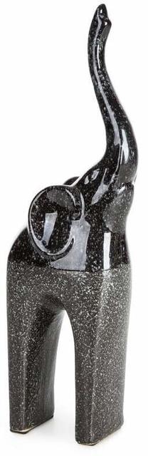 Dekoracija, "Dramblys" Mandi 01, 12 cm, juoda sp.