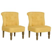 Кресло VLX French 2 pcs, желтый цв., 54 см x 66.5 см x 70 см