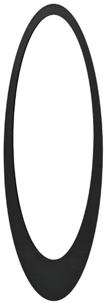 Spogulis Miloo Sculpture, stiprināms, 40 cm x 107 cm, melna krās.