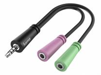 Соединение Hama Jack Adapter 200352 200352 3.5 mm, 3.5 mm, 0.1 м, черный цв.