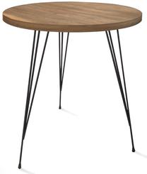 Kavos staliukas Kalune Design Sandalf, juoda sp./šviesiai ruda sp., 40 cm x 40 cm x 44 cm