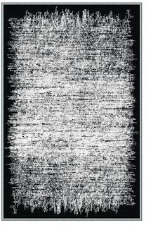 Paklājs iekštelpu Conceptum Hypnose EEXFAB819, balta krās./melna krās., 220 cm x 140 cm