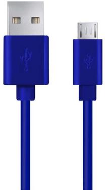 Laidas Esperanza USB 2.0 male, Micro USB male, 0.8 m, mėlyna sp.