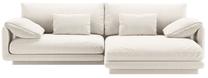 Kampinė sofa Micadoni Torino Structured, kreminė sp., dešininė, 250 x 170 cm x 83 cm