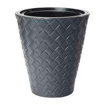 Gėlių vazonas Form Plastic Makata 2800, plastikinis, Ø 30 cm, tamsiai pilka sp.