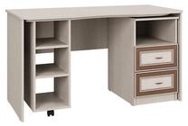 Kirjutuslaud koos kapiga MN Mindal PKS-5, 135.2 cm x 65.2 cm, 75 cm, liivakarva pruun v.