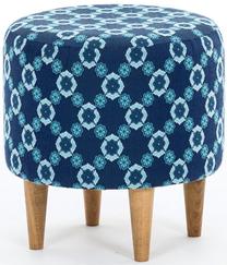 Pufas Hanah Home Lucca 825BLC1448, mėlyna sp., 40 cm x 40 cm x 42 cm