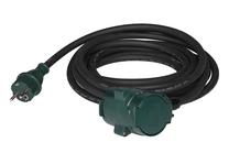 Buitinis ilgintuvas Tarmo, 3G1.5, 10 m, IP44, 1 lizdo, juoda sp.