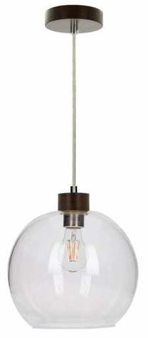 Valgusti rippuv Spot-Light Svea, E27, 1 x 60 W, läbipaistev v. / pähklipuu v., 24 x 21 cm