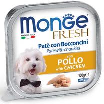 Влажный корм для собак Monge Fresh, курица, 0.1 кг