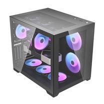 Kompiuterio korpusas darkFlash C305 ATX, skaidri sp./juoda sp.