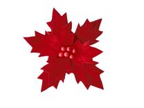 Dirbtinė gėlė, puansetija Christmas Touch, raudona sp., 26 cm