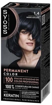 Kраска для волос Syoss Permanent Color, negro azulado цв., 1,4