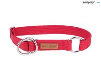Ошейник для собак Amiplay Cotton, красный цв., 320 - 500 мм x 25 мм, 32-50