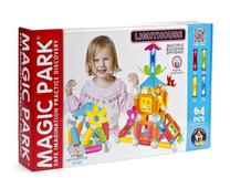 Magnetinis konstruktorius Elephant Toys Magnetic Rods Lighthouse MP88617, 64 vnt.