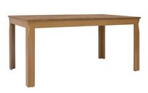 Stalas Bergen, maumedžio sp./raudona sp., 160 cm x 90 cm x 76 cm