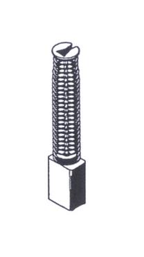 Birstīte Haushalt, 6.3 mm x 9.5 mm x 16.0 mm, 2 gab.