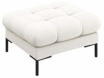 Pufas Cosmopolitan Design Bali Neve 02, šviesiai smėlinė, 60 cm x 60 cm x 41 cm