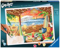 Glezna pēc numuriem Ravensburger CreArt Beach, daudzkrāsaina