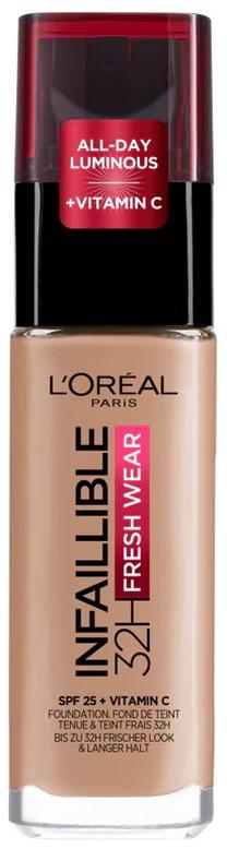 Skystas makiažo pagrindas L’Oréal Paris Infaillible Fresh Wear 32h SPF25, 60 rose ivory, 30 ml