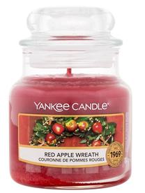Žvakė, aromatinė Yankee Candle Red Apple Wreath, 20 - 30 h, 104 g, raudona sp.
