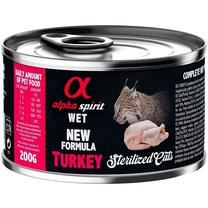 Влажный корм для кошек Alpha Spirit Sterilized, индюшатина, 0.2 кг