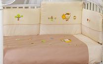 Kūdikių patalynės komplektas Feretti, 100 x 135 cm, smėlio ruda