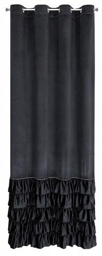 Nakts aizkari Carli, melna krās., 140 cm x 250 cm