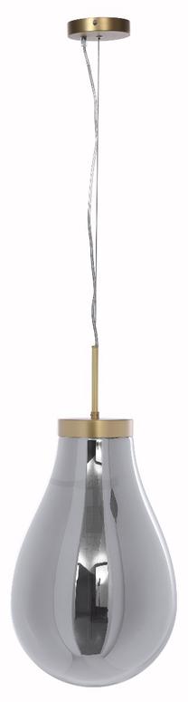 Valgusti rippuv Miloo Flame Smoky XL ML9685, E27, 1 x 40 W, hall v. / kuldne v.