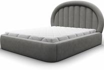 Lova dvigulė Tapedo, 180 x 200 cm, pilka, be čiužinio, su grotelėmis
