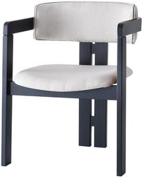 Valgomojo kėdė Kalune Design CO-045 974NMB1770, matinė, juoda sp./kreminė sp., 49 cm x 58 cm x 76 cm