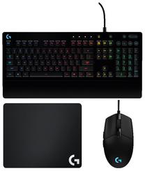 Laidinis klaviatūros ir pelės komplektas Logitech G213, EN, juoda sp.