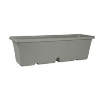 Gėlių vazonas Domoletti TBTISB40-125, plastikinis, 40 cm x 17 cm, Ø 40 cm, pilka sp.