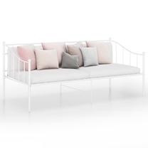 Sofa-lova VLX Metal 324774, balta sp., 206.5 x 95 cm x 89.5 cm