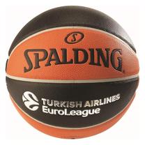 Баскетбольный мяч Spalding Euroleague Legacy Basketball TF-1000, 7 размер, черный цв./oранжевый цв.